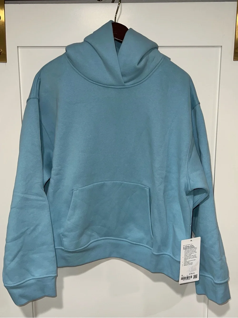 Lululemon Women's Steady State SuperLoft Hoodie Wider - Seafoam Size Medium